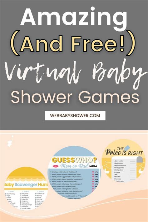 22 Free Virtual Baby Shower Games Make Your Shower A 1 Hit Artofit