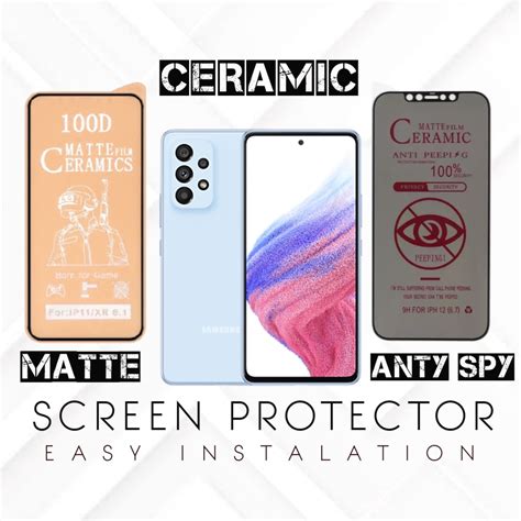 Jual Tempered Glass Ceramic Matte Samsung A A G G A G G A