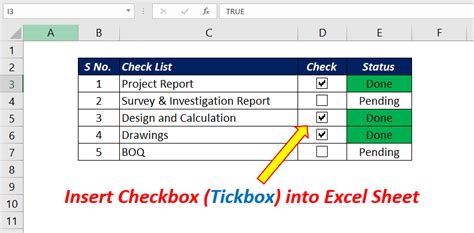 How To Insert A Check Mark Box Into Excel Design Talk