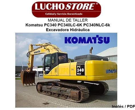 Manual De Taller Komatsu Excavadora Pc340 Pc340lc 6k Pc340nlc 6k Cursos Manuales Y Libros