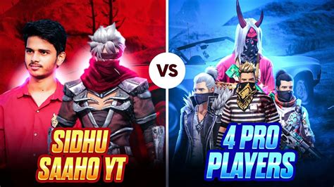 Saahoyt1593 TPG SIDHU VS 4 PRO PLAYERS Saaho YT Hacker Or Wot Nxt