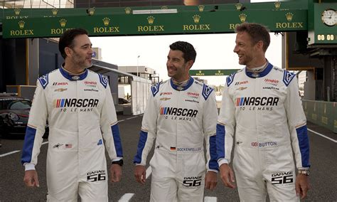 Garage 56 Walk Talk With Jenson Button Mike Rockenfeller And Jimmie