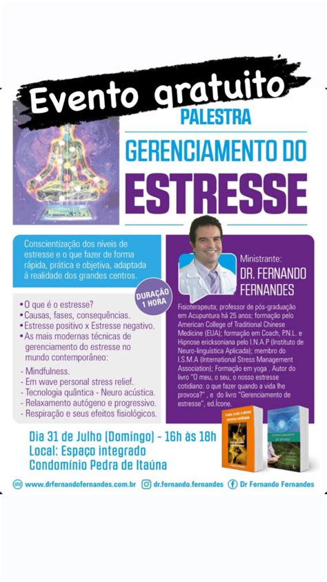 Palestra Gerenciamento do Estresse Pedra de Itaúna