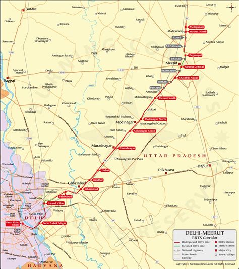 Delhi Meerut Rrts Route Map Delhi Meerut Rapid Rail Map – NBKomputer