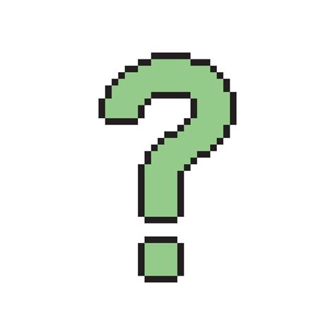 Question mark icon pixel art design. 12667368 Vector Art at Vecteezy