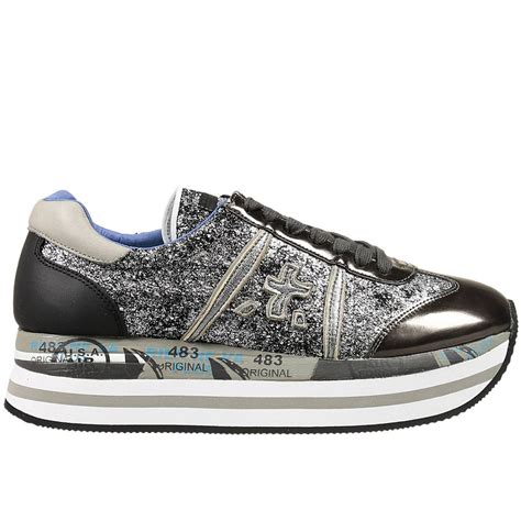 Premiata Sneakers Woman in Metallic | Lyst