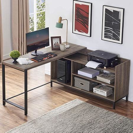 Amazon Bon Augure L Shaped Computer Desk Industrial Home Office