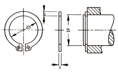 Sicherungsring DIN 471 für Welle Stahl Blank