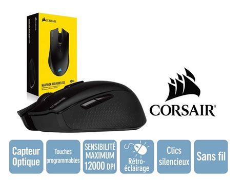 SOURIS CORSAIR HARPOON RGB SANS FIL