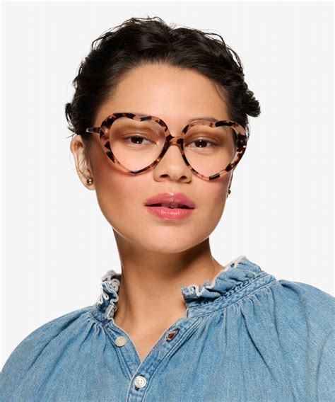 Suki Heart Pink Tortoise Glasses For Women Eyebuydirect