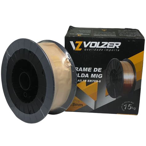 Arame De Solda Mig Aws Er70s 6 0 8mm 15 Kg Volzer Fullstock