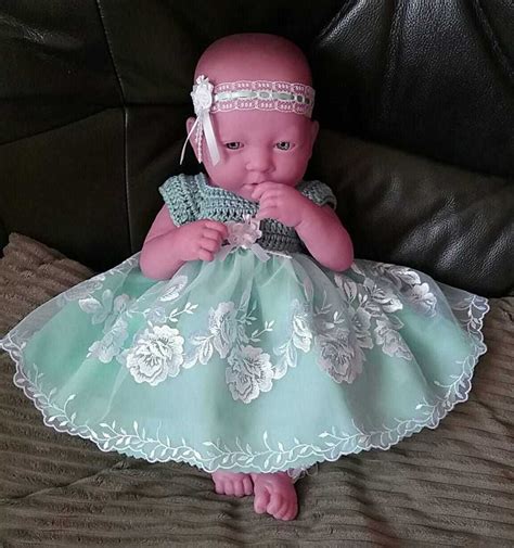 Dolls Crochet Tulle Dress For La Newborn Berenguer Reborn Doll