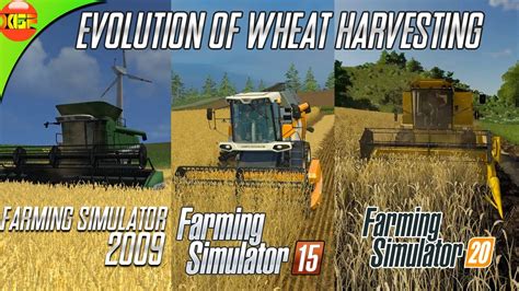 Evolution Of Wheat And Wheat Harvesting In All Farming Simulator Games