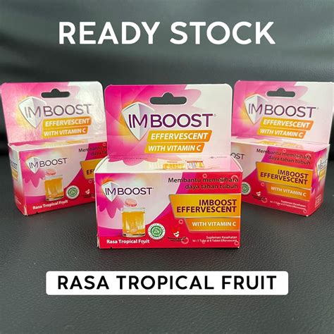 Jual IMBOOST EFFERVESCENT RASA TROPICAL FRUIT Vitamin C Multivitamin