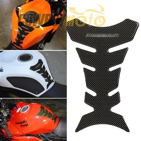 Carbon Fiber Look Universal Motorcycle D Gas Fuel Tank Pad Protector