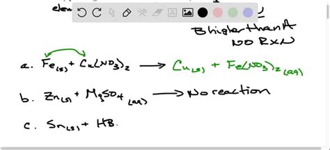 Solved Using The Activity Series Table Write Balanced Chemical