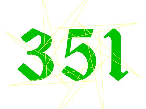 Numbers: Number 351