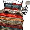 Amazon HNNSI 4 Pieces Bohemian Duvet Cover And Fitted Sheet Sets