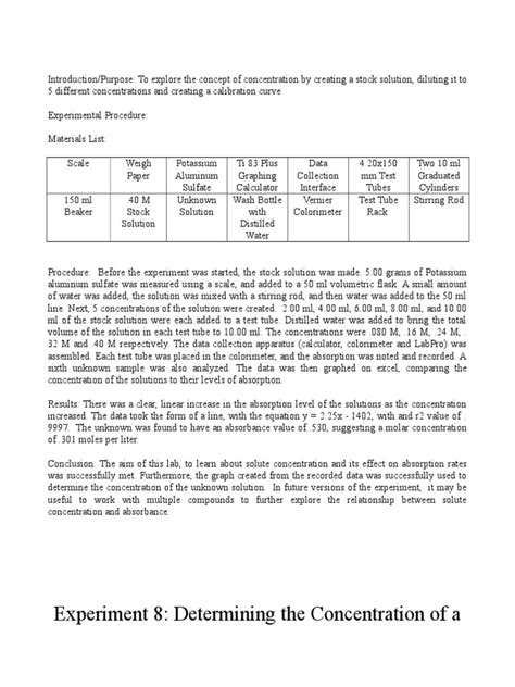 Lab Report 8 Solution Experiment Free 30 Day Trial Scribd