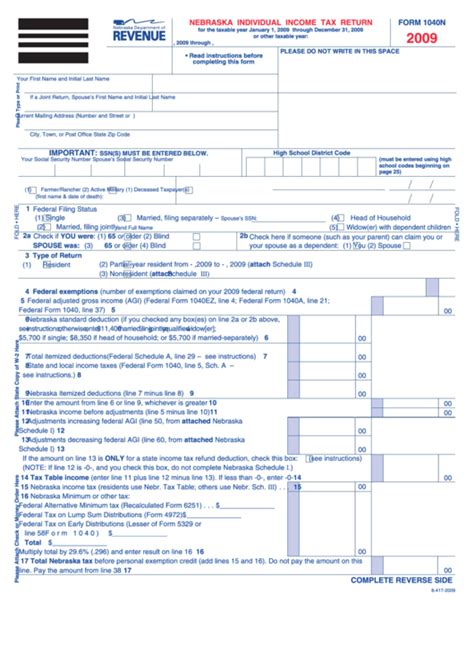 Printable Nebraska Tax Forms Printable Forms Free Online