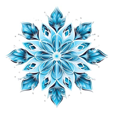 Ilustração Png De Floco De Neve Azul A Céu Aberto PNG Floco De Neve