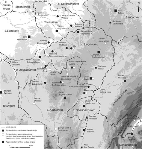 Les Agglom Rations Vici Castra Du Centre Est De La Gaule