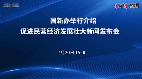 国新办举行介绍促进民营经济发展壮大新闻发布会 凤凰网视频 凤凰网