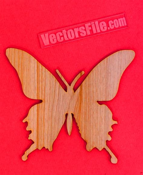 Laser Cut Butterfly Silhouette For Wall Art Work Butterfly Cdr And Dxf Vector File Vectors File