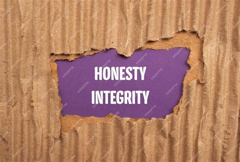 Premium Photo Honesty And Integrity Words Written On Torn Paper With