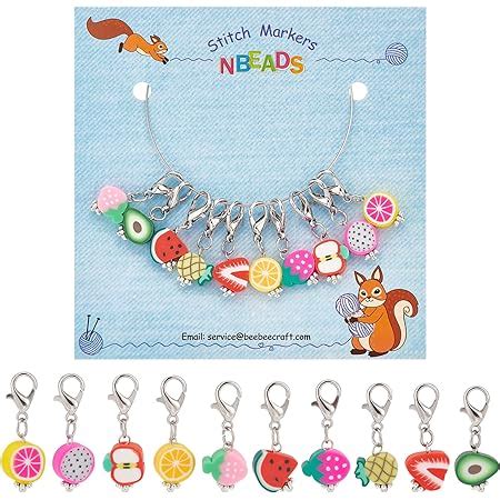 Amazon NBEADS 28 Pcs Cat Charm Stitch Markers 7 Styles Alloy