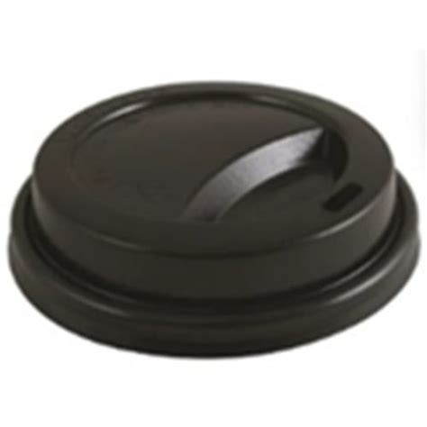 GuestSupply US Dome Sip Lid Fits Oz And Oz Ripple Paper Hot Cups Black