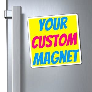 Custom Car Magnet Decal Bumper Sticker With Text Color And Image Of