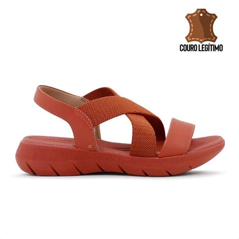 Sand Lia Usaflex Plataforma El Stico Feminina Marrom