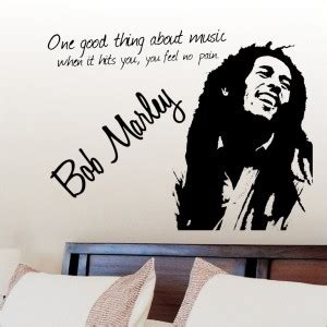 Decor Villa 76 Cm Decor Villa Bob Marley Wall Decal And Black Sticker