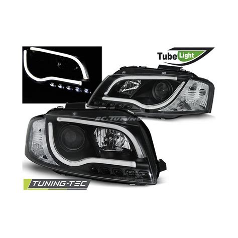 Phares Avant Tube Light Audi A P Noir