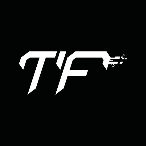 Tf Logo Monogram Abstract Speed Technology Design Template 16576715