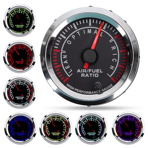 Pal Jauge De Rapport Air Carburant In V Couleurs Led Compteur Afr