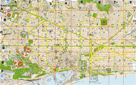Detalhado Mapa De Barcelona Mapa De Barcelona Catalunha Espanha