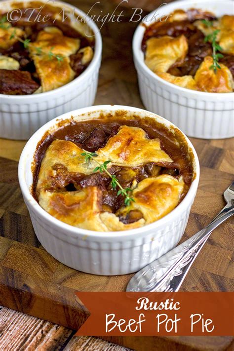 Rustic Beef Pot Pie - The Midnight Baker