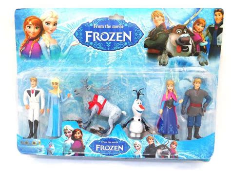 Sterling Frozen Characters Action Figures Set Of 6 Pcs Doll Toys Cake