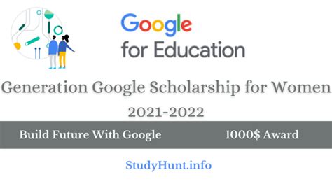 Generation Google Scholarship For Women Studyhunt