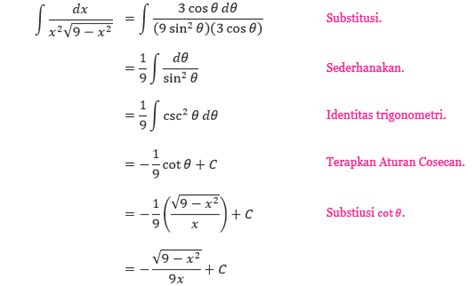 Detail Contoh Integral Trigonometri Koleksi Nomer 33