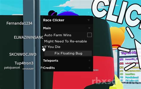 Race Clicker Auto Farm Wins Teleport Scripts Rbxscript