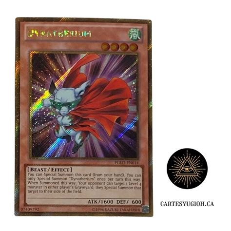 Dynatherium Cartes Yu Gi Oh