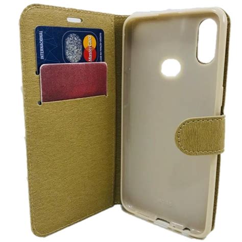 Capa Carteira Samsung Galaxy A10s SM A107 Cor Dourado Tela De 6 2