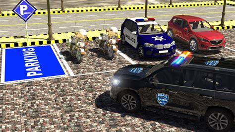 Multiplayer Prado Car Parking Police Game US Police Car Transport