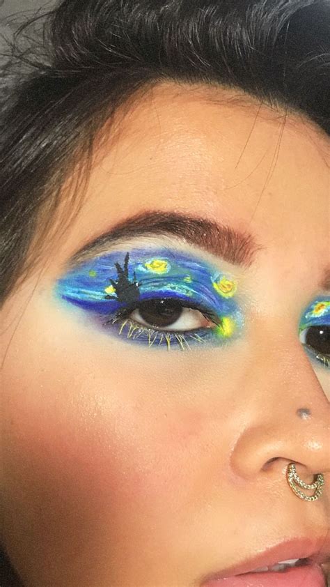 Starry Night Van Gogh Makeup Creative Eye Makeup Night Makeup