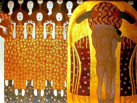 Klimt Este Beso Al Mundo Entero Es El Abrazo Final Del Friso