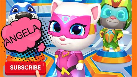 Angela Run My Talking Tom Hero Dash Gameplay Update Happy Lanz Youtube