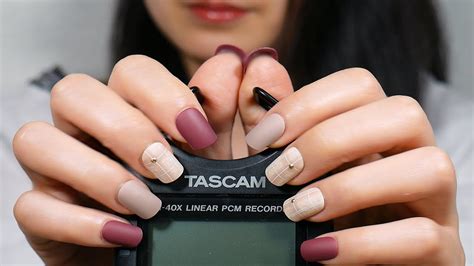 Asmr Slow Tascam Tapping Scratching Gentle Nail Mic Tapping Without